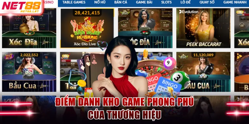 Giới Thiệu NET88 - Nơi Quy Tụ Kho Game Chất Lượng Số 1 3 Điểm danh kho game phong phú của thương hiệu
